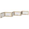 vidaXL Zložljivo pasje vrata s stojali 6 pcs Sonoma hrast 602 cm