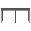 vidaXL Vrtna miza siva 159,5x82,5x76 cm trdna borovina
