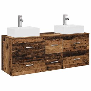 vidaXL Komplet omaric za kopalnico 3 kos Star les 49,5 x 41 x 62,5 cm