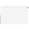 vidaXL Stenska omarica bela 102x30x20 cm konstruiran les