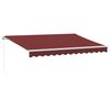 vidaXL Ročno zložljiva tenda bordo 350x250 cm