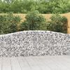 vidaXL Obokane gabion košare 9 kosov 400x50x80/100 cm cinkano železo