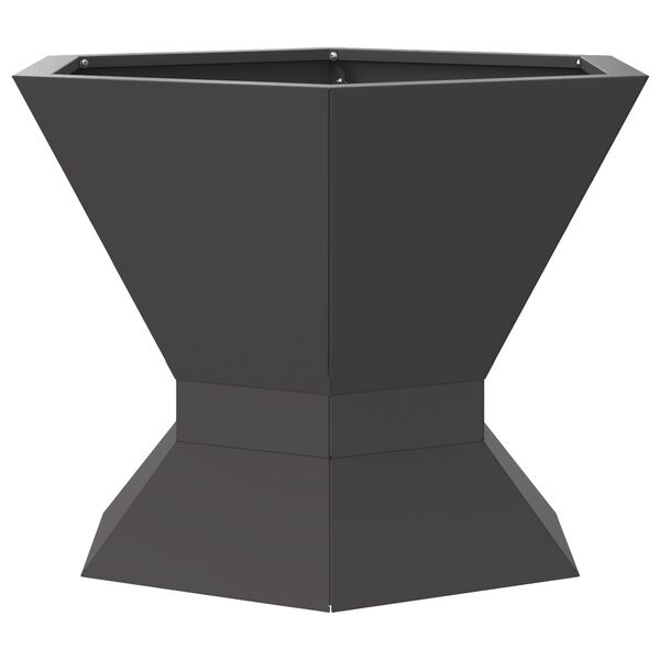 vidaXL Ogenj Črna 50 x 50 x 40 cm Jeklo