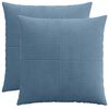 vidaXL Prevleka za blazino 2 kos ALMELO Modra 80 x 80 cm korduroy