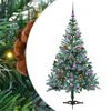 vidaXL Umestno božično drevo med 150 LED Zelena 150 cm PVC in Jeklo