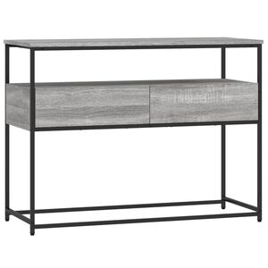 vidaXL Konzolna mizica siva sonoma 100x40x75 cm inženirski les