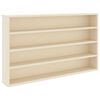 vidaXL Stenska vitrina Montaža za steno Bež 60 x 8,5 x 37 cm