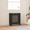 vidaXL Pokrov za radiator MDF črn 78 cm