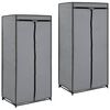 vidaXL Garderobne omare 2 kosa 75x50x160 cm sive