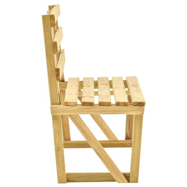 vidaXL Vrtna klop 120 cm impregnirana borovina