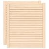 vidaXL Vrata za omarico z letvicami 2 kosa 69x59,4 cm trdna borovina