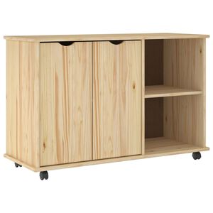 vidaXL Gležnji kabinet Rjava 100 x 39 x 65,5 cm Masivno borovo les
