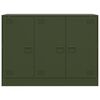 vidaXL Komoda olivno zelena 99x39x73 cm jeklo