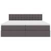 vidaXL Postelja z dodatnim prostorom za shranjevanje in LED osvetlitvijo