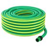 vidaXL Vrtna cev 5-slojna Zelena in Rumena 12 mm 30 m PVC