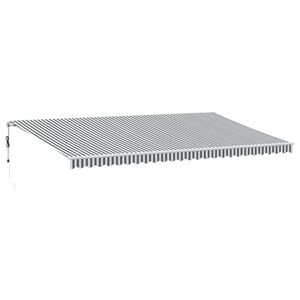 vidaXL Avtomatsko zložljiva tenda antracit in bela 600x350 cm