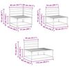 vidaXL Zunanja garnitura za sedenje 4 Kos Naravna Masiven les akacije