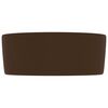 vidaXL Razko&scaron;en umivalnik okrogel mat temno rjav 40x15 cm keramičen