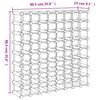 vidaXL Stojalo za vino za 72 steklenic 90,5x23x90,5 trdna borovina