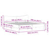 vidaXL Posteljni okvir brez vzmetnice 180x200 cm trdna borovina