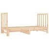 vidaXL Izvlečna dnevna postelja 2x(90x190) cm trdna borovina
