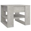 vidaXL Klubska mizica betonsko siva 55,5x55x45 cm konstruiran les