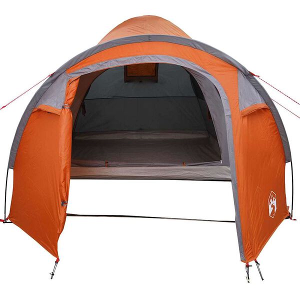 vidaXL &Scaron;otor z dome Kupola s streho Siva in oranžna 384 x 254 x 170 cm