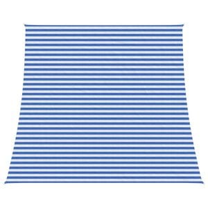 vidaXL Senčna platna 4 / 5 x 4 m HDPE Pravokotna Modra in bela