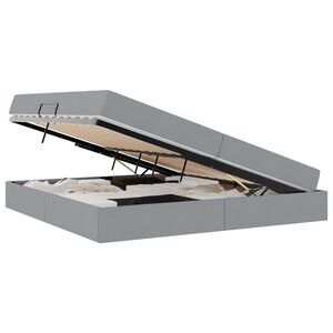 vidaXL Postelja z dodatnim prostorom za shranjevanje in vzmetnico