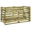 vidaXL Lesen kompostnik impregnirana borovina 180x90x90 cm