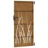 vidaXL Vrtna vrata 85x175 cm corten jeklo dizajn trave