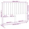 vidaXL Posteljno vzglavje belo 125,5x4x100 cm trdna borovina