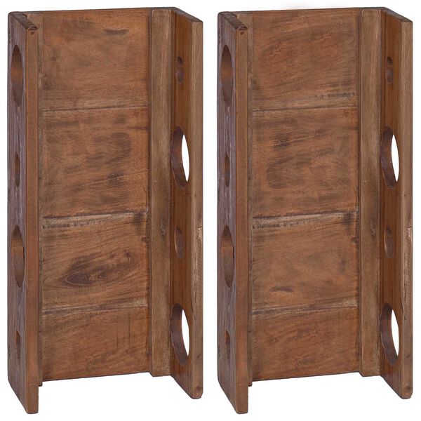 vidaXL Stojalo Rjava 24 x 13 x 54 cm Masivni mahagonijev les