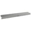 vidaXL Robovi trave 20 pcs 100 x 10 x 8 cm Jeklo Srebrna