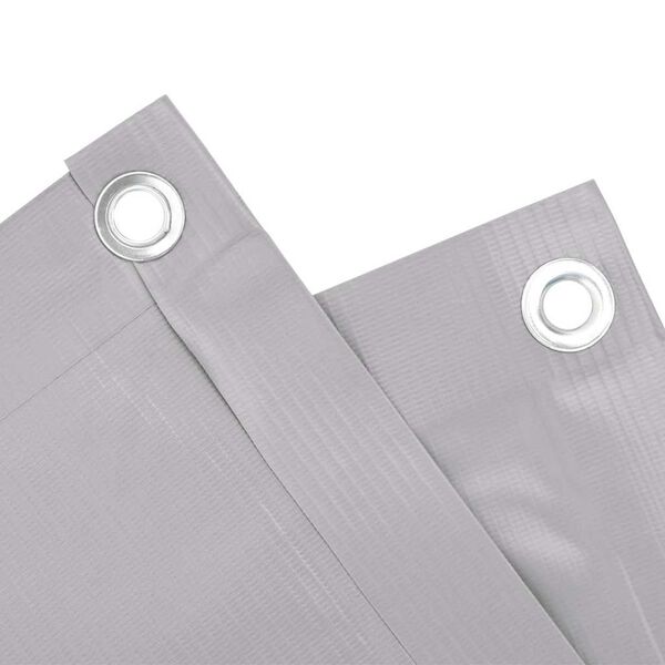 vidaXL Balkonsko platno za zasebnost sivo 700x75 cm PVC