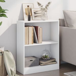vidaXL Knjižna omara bela 60x24x76 cm konstruiran les