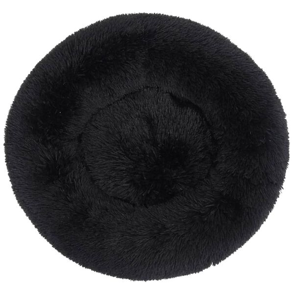 vidaXL Pralna blazina za pse in mačke črna 70x70x15 cm pli&scaron;asta