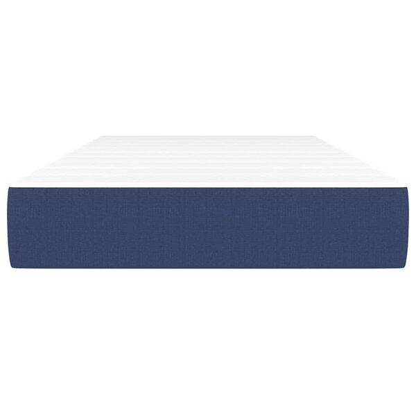 vidaXL Otroška vzmetnica z žepkasto vzmetjo modra 80x160 cm blago
