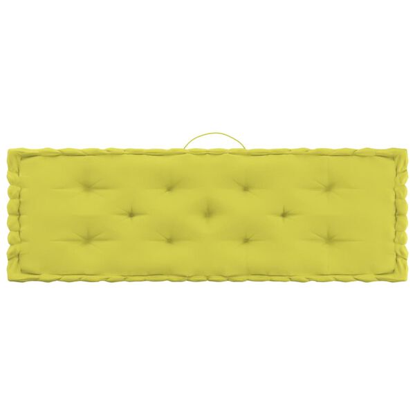 vidaXL Talne blazine za palete 4 kosi jabolčno zelene barve bombaž