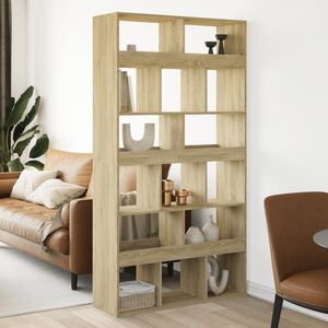 vidaXL Pregrada za prostor sonoma hrast 100x33x187,5 cm inženirski les