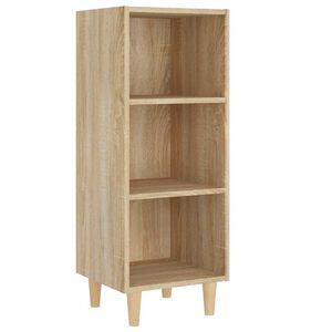 vidaXL Komoda sonoma hrast 34,5x32,5x90 cm konstruiran les