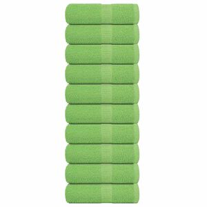 vidaXL Pralne brisače FROGN 10 kosov jabolčno zelene 30x30 cm 360 g/m&sup2;