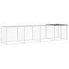vidaXL Koko&scaron;njak s streho antracitna 403x98x90 cm pocinkano jeklo