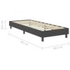 vidaXL Posteljni okvir boxspring sivo blago 90x200 cm