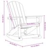 vidaXL Adirondack gugalnik Črna 92 x 73,5 x 92 cm HDPE