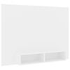 vidaXL Stenska TV omarica bela 135x23,5x90 cm inženirski les