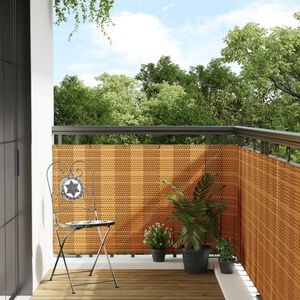 vidaXL Balkonsko platno svetlo rjavo 300x80 cm poli ratan