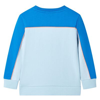 Otroški pulover živo morda in svetlo modra 92