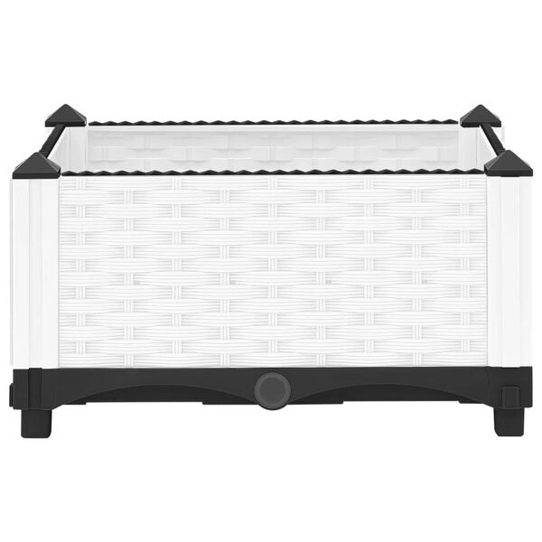 vidaXL Visoka greda 40x40x23 cm polipropilen