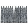 vidaXL Velvete zavese 2 kos Srebrno siva 140 x 140 cm Žamet